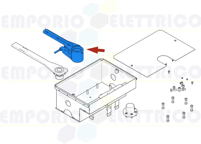 came Ersatzteil des Hakenhebels für die Entriegelung frog plus 119ria101