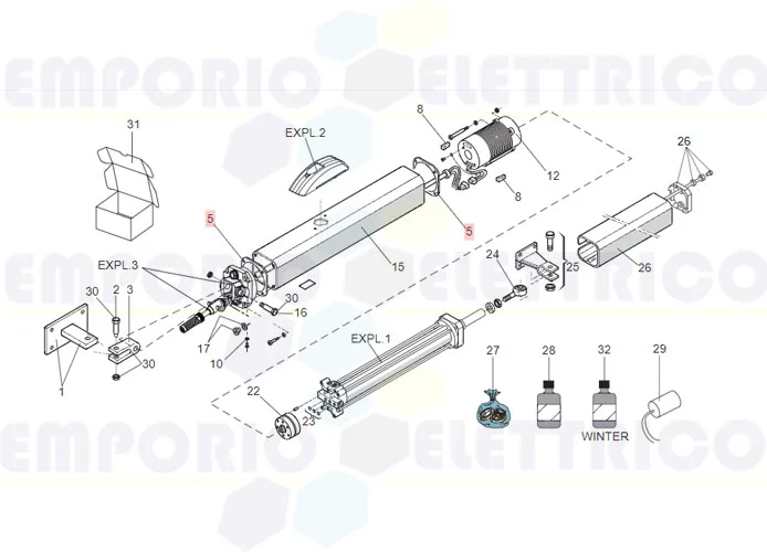 faac Ersatzteil der Dichtung des Tankes 84,7 x 84,7 mm 70991015