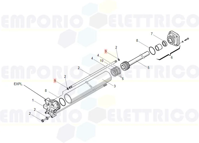 faac Ersatzteil der Dichtung orm 6x1,5 (0060-15) 7090815