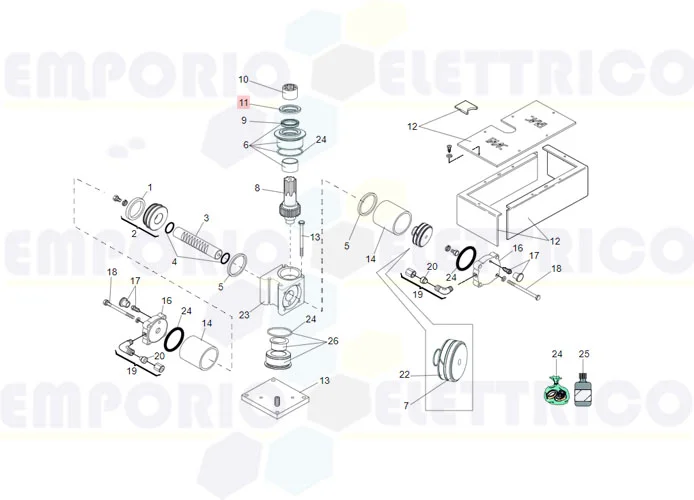 faac Ersatzteil der Dichtung gamma-seal tbr000300-4n04 7093225