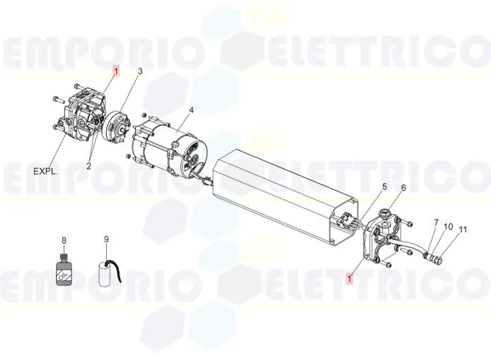 faac Ersatzteil der Dichtung des Tankes s800 63003171