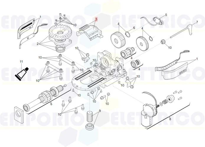 faac Erastzteil der Halterung der Verbindungen s2500i 63003379