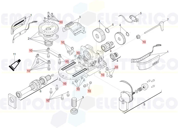 faac Ersatzteil der Gruppe der Schrauben s2500i 63003384