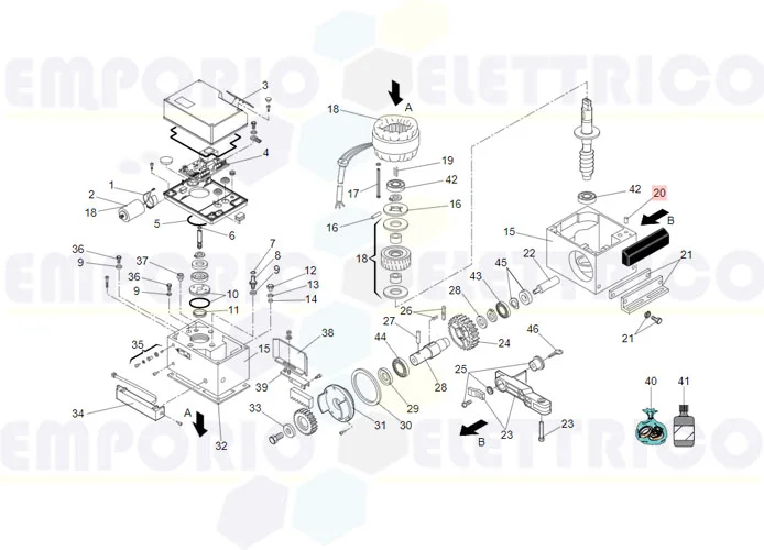 faac Ersatzteil des Steckers 8 x25 h8 uni en 22338 7061035