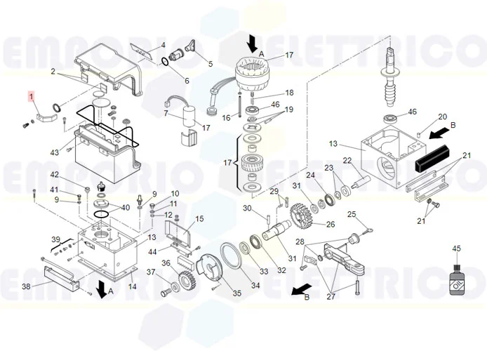 faac Ersatzteil des Hebels Standard-Schloss des Motors 844 7291065