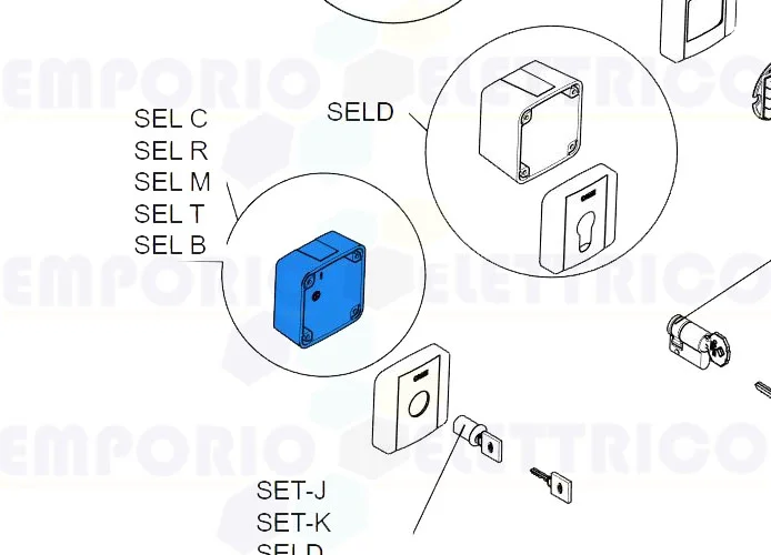 came Ersatzteil des externen Gehäuses des Schalters selc 2pz 88006-0046