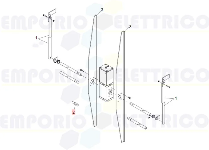 faac Ersatzteil der Kippwelle 580 für Ersatzteile 7180495