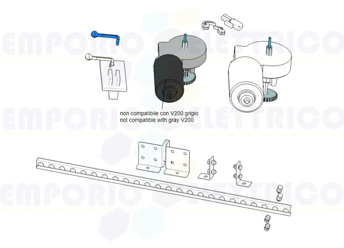 camr original Ersatzteil des Entriegelungshebels v200-v1000 119rie045 rie045